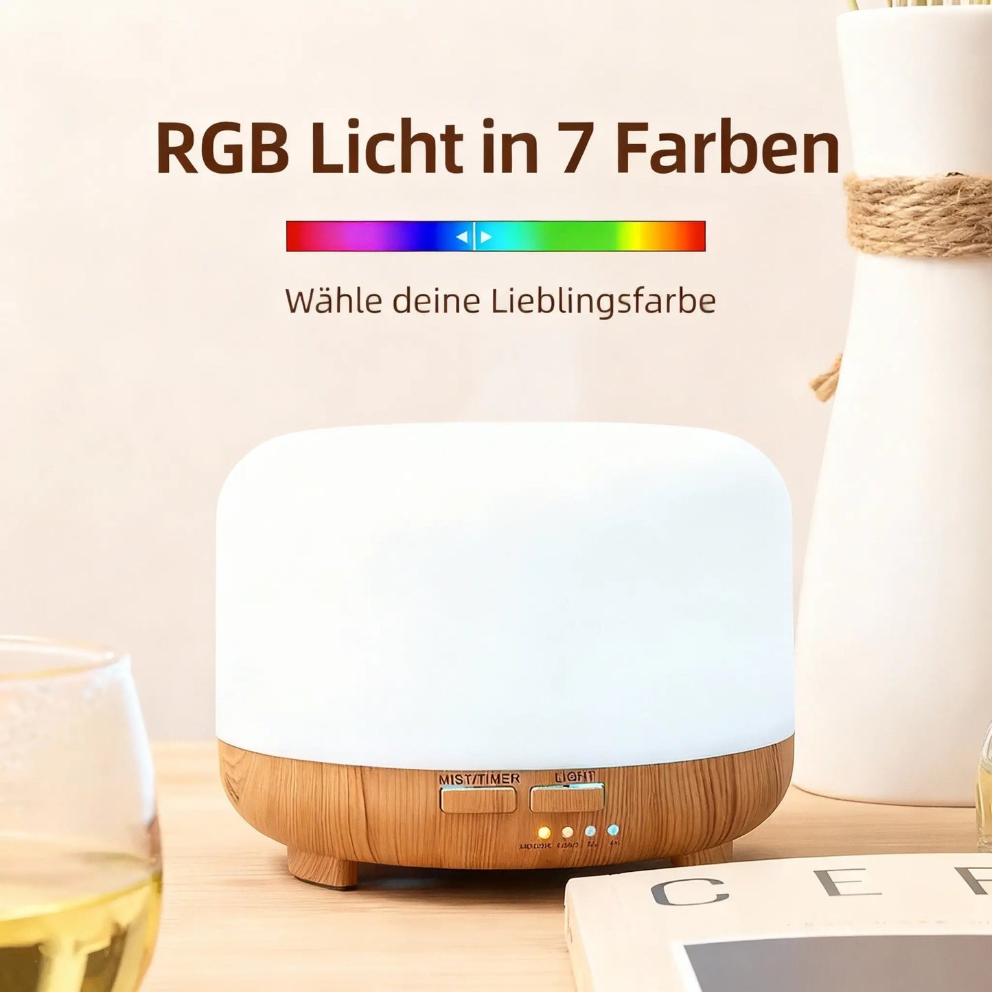 Luftbefeuchter 7 LED-Farben